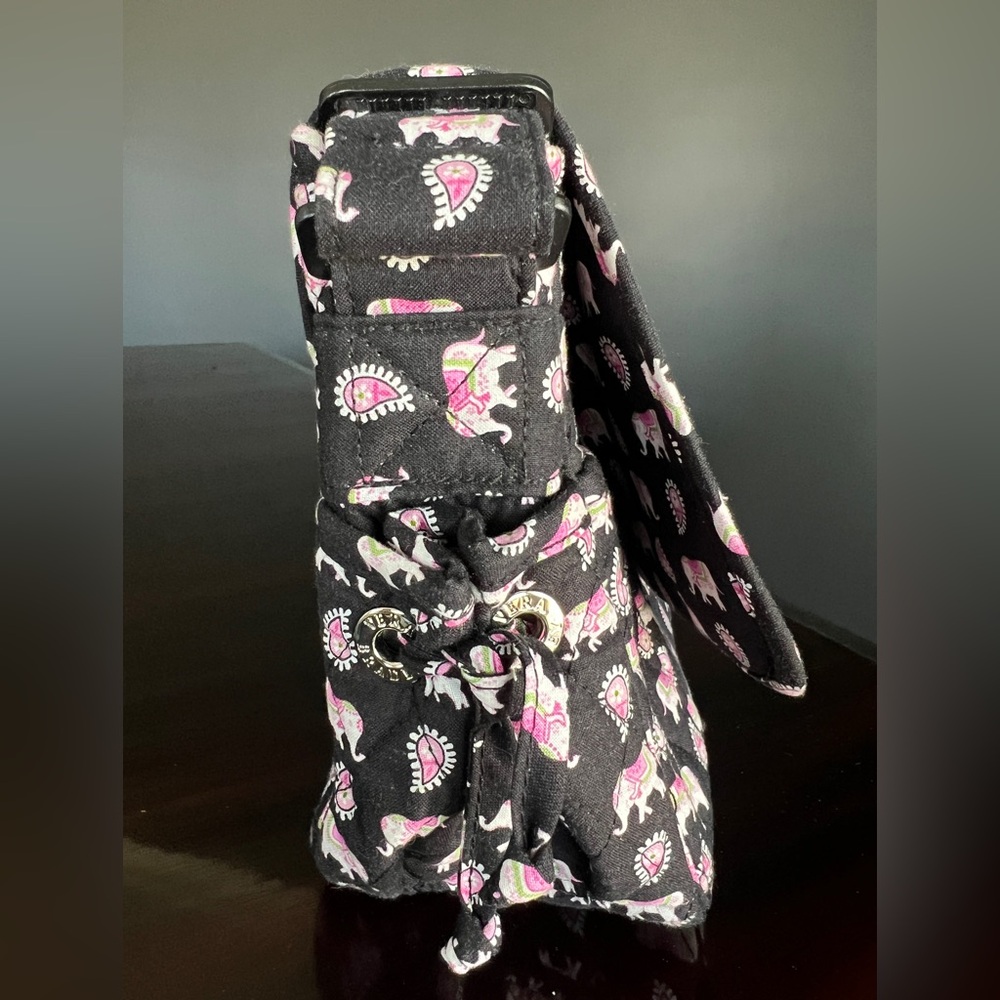 Vintage Vera Bradley Pink Elephants Mailbag Crossbody Messenger Bag Retired - Picture 11 of 11